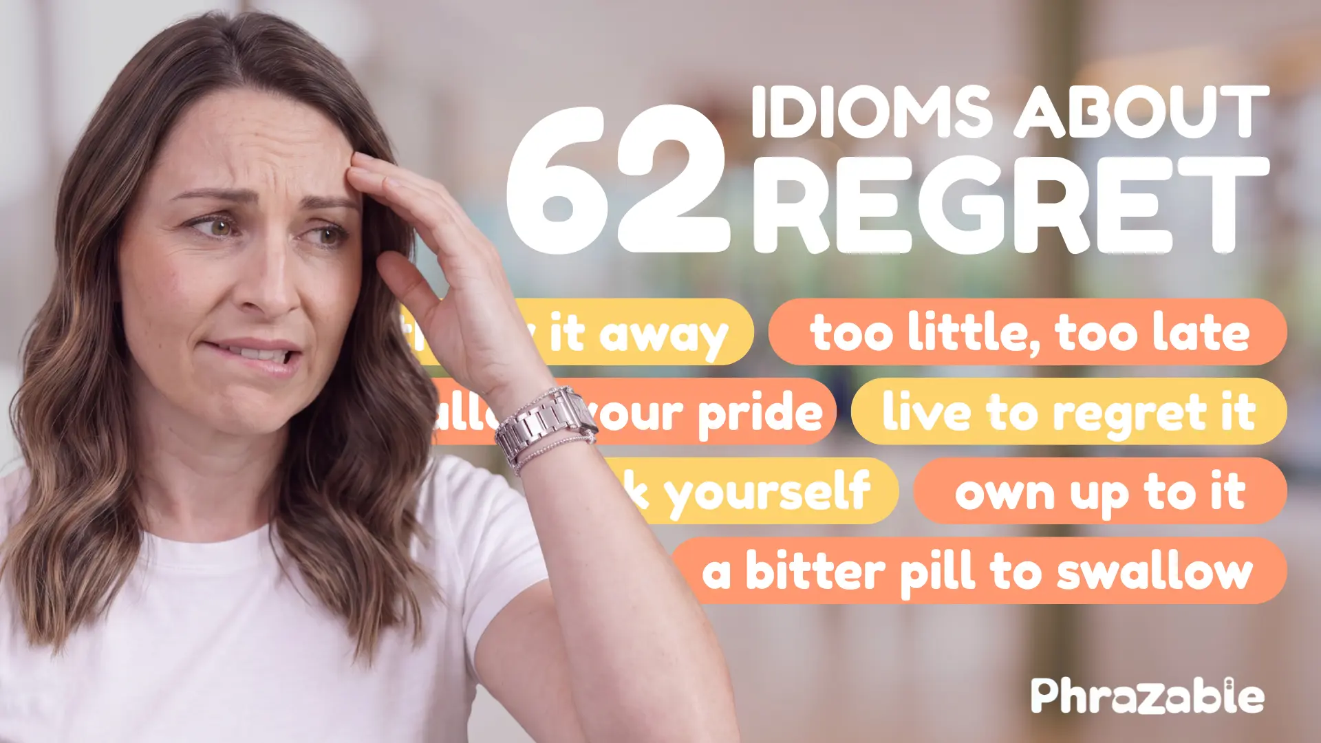 idioms about regret